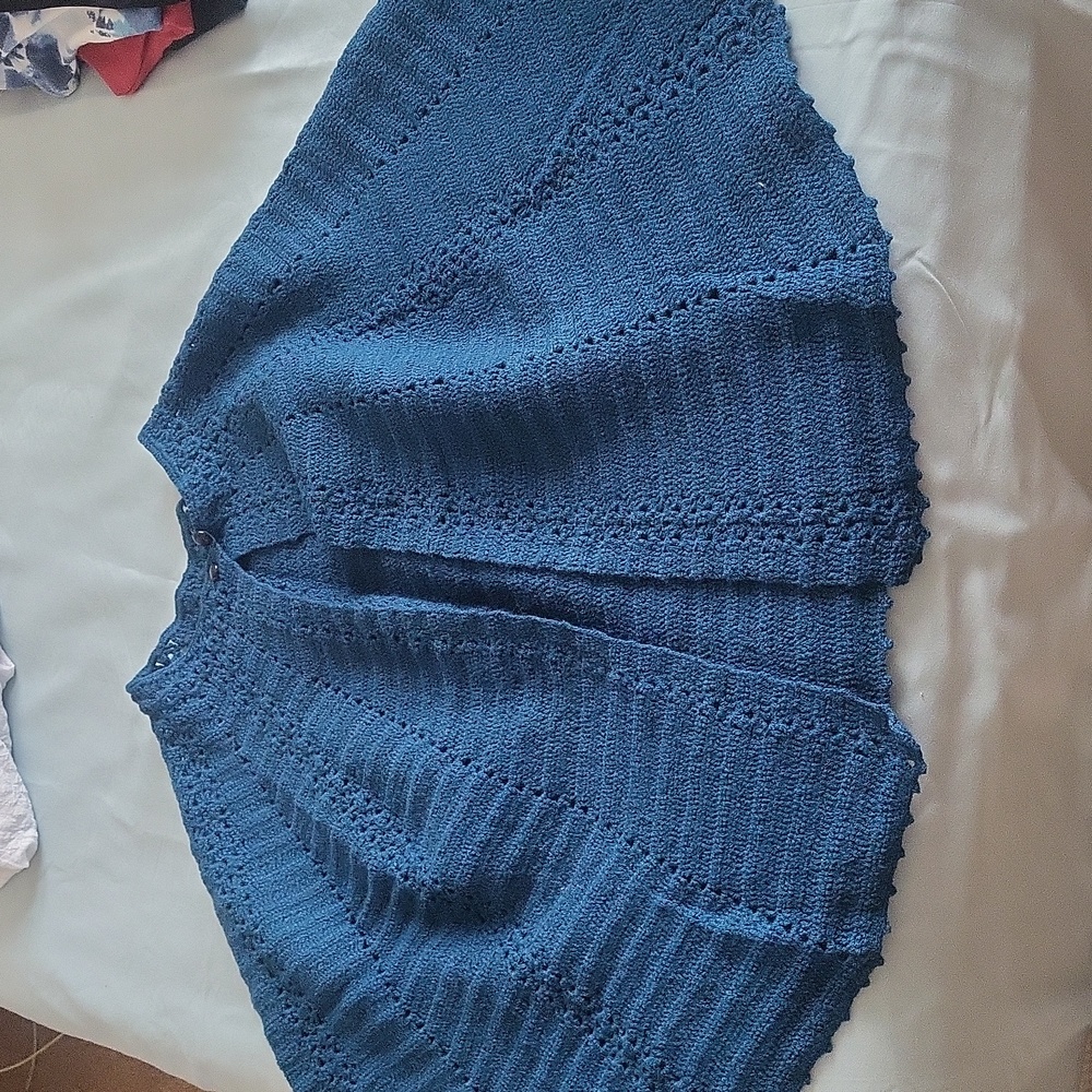 Hand made crochet pancho